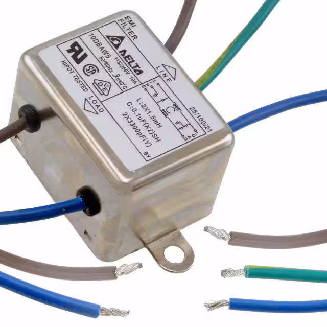 10DBAW5 Delta Electronics  Moduli di filtro di linea di alimentazione